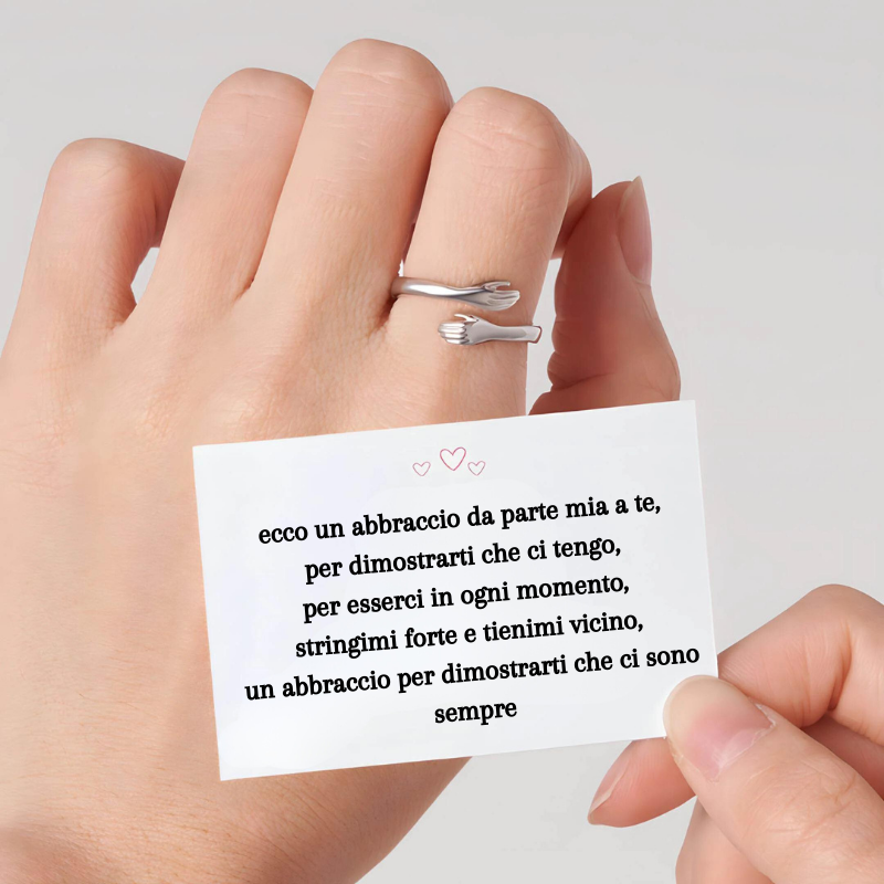 Anillo de abrazo de mano