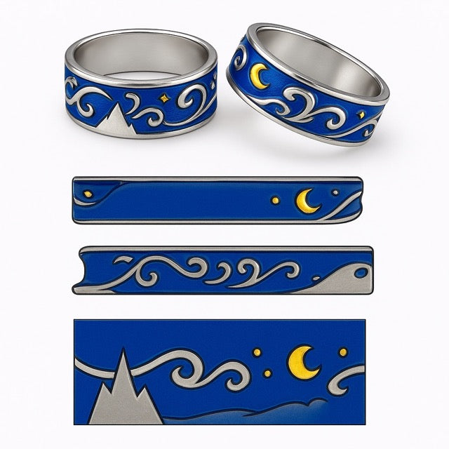 Anillo "Noche estrellada"