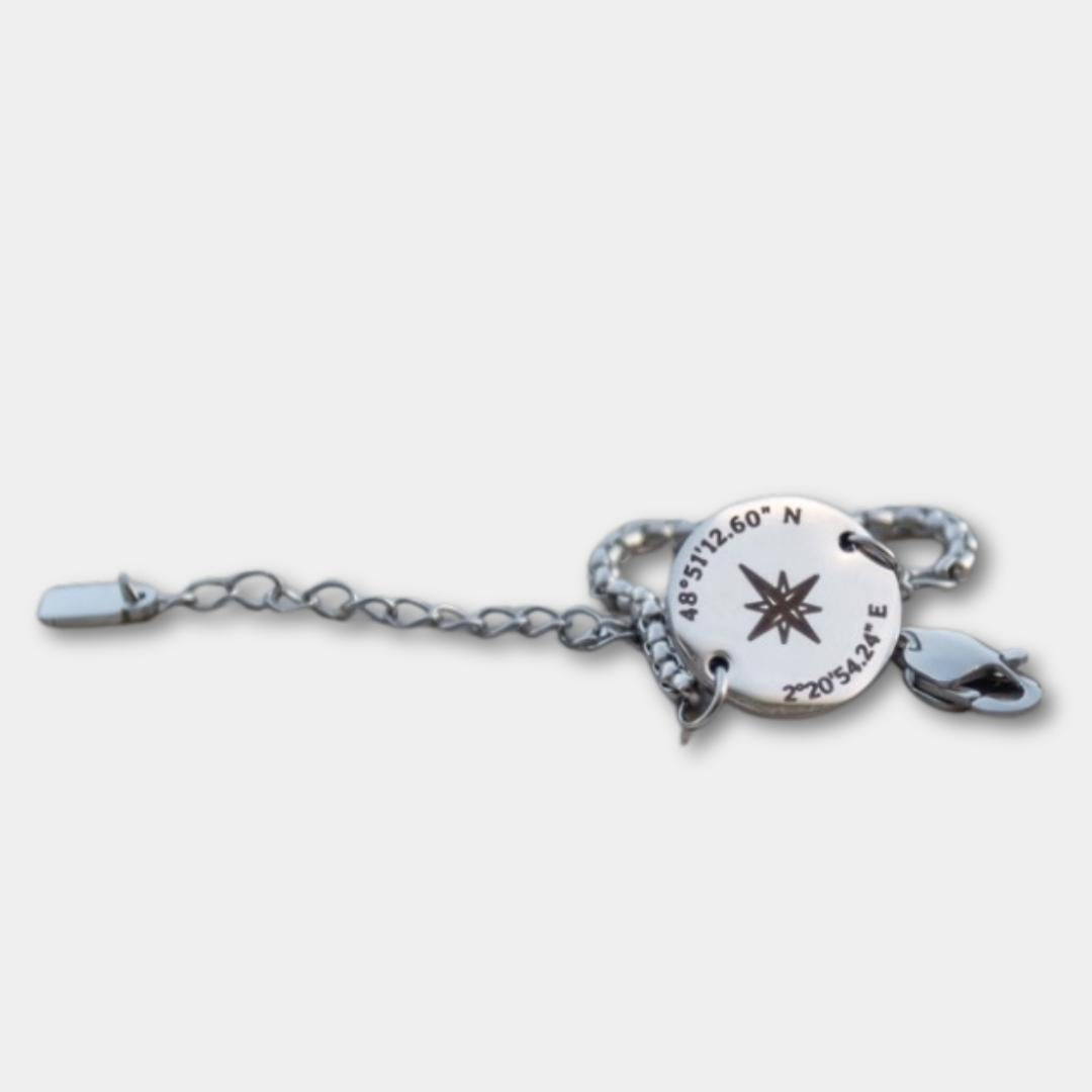 Personalisiertes Armband mit runder Medaille