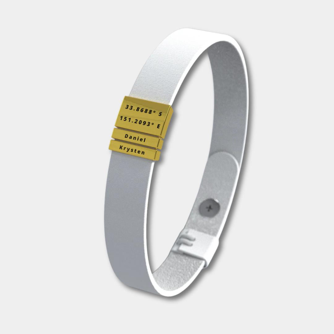 Kunstleder personalisierte Charms Armband