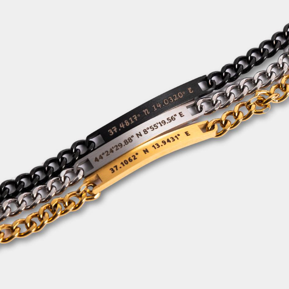 Personalized Bracelet with Chain