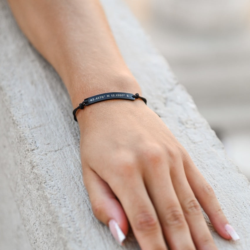 Bracelet lacé simple personnalisé