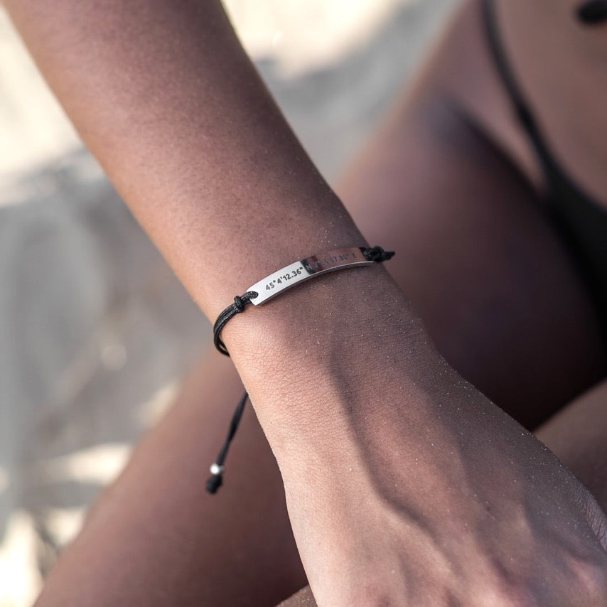 Bracelet lacé simple personnalisé