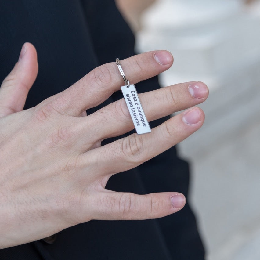 Individualisierter Schlüsselanhänger mit Gravur