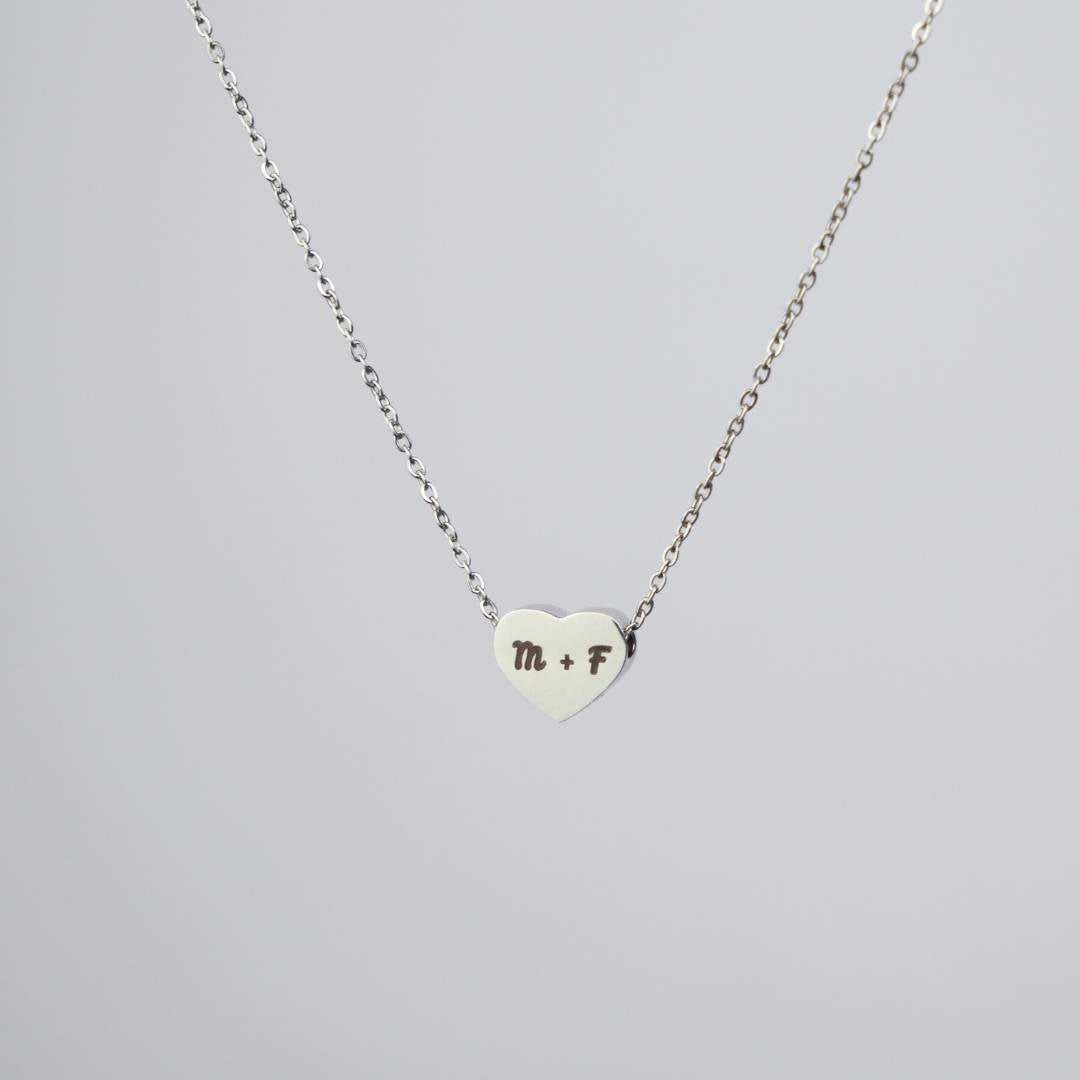 Collana Personalizzata Con Ciondolo Cuore Inciso