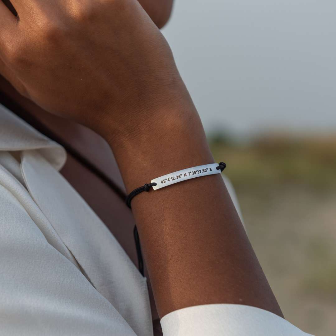 Bracelet lacé simple personnalisé