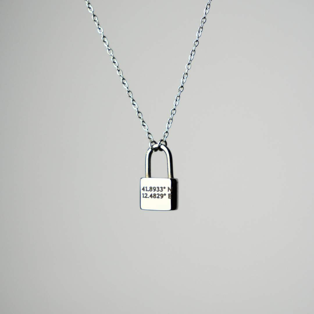 Collana Personalizzata Con Ciondolo Lucchetto