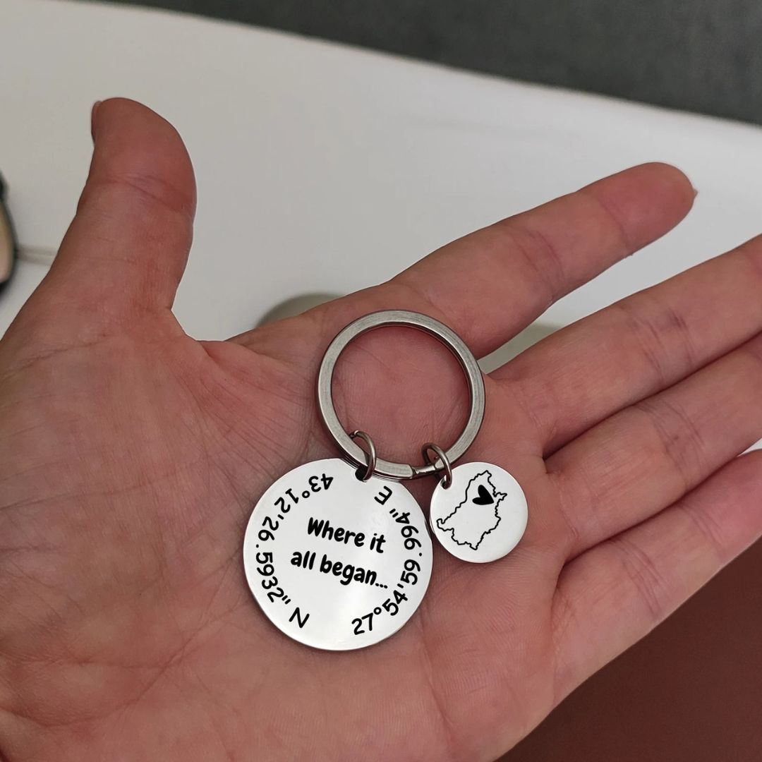 Portachiavi Tondo con Incisione