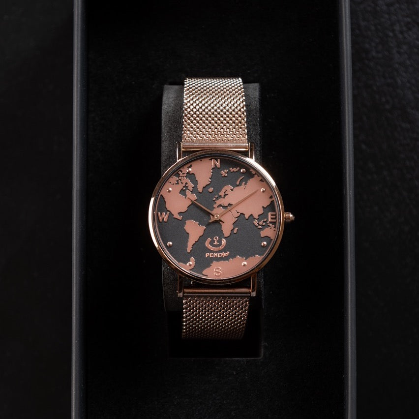 Personalisierte Weltkartenuhr