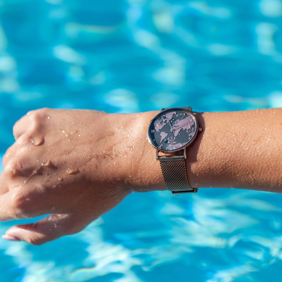 Personalisierte Weltkartenuhr