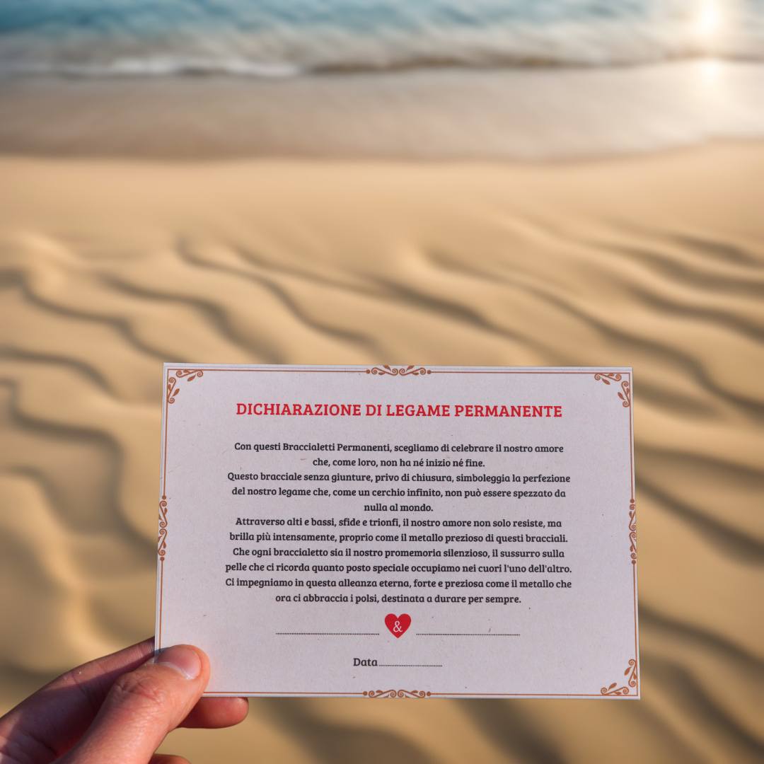 Bracciali Permanenti "Per Sempre" Kit Completo per Coppie e Amici