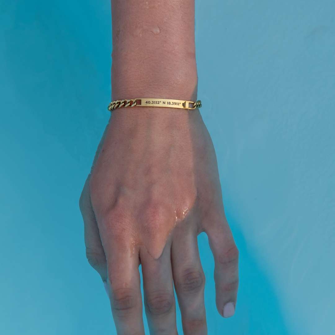 Personalizovaný unisex náramek s kubánským řetízkem