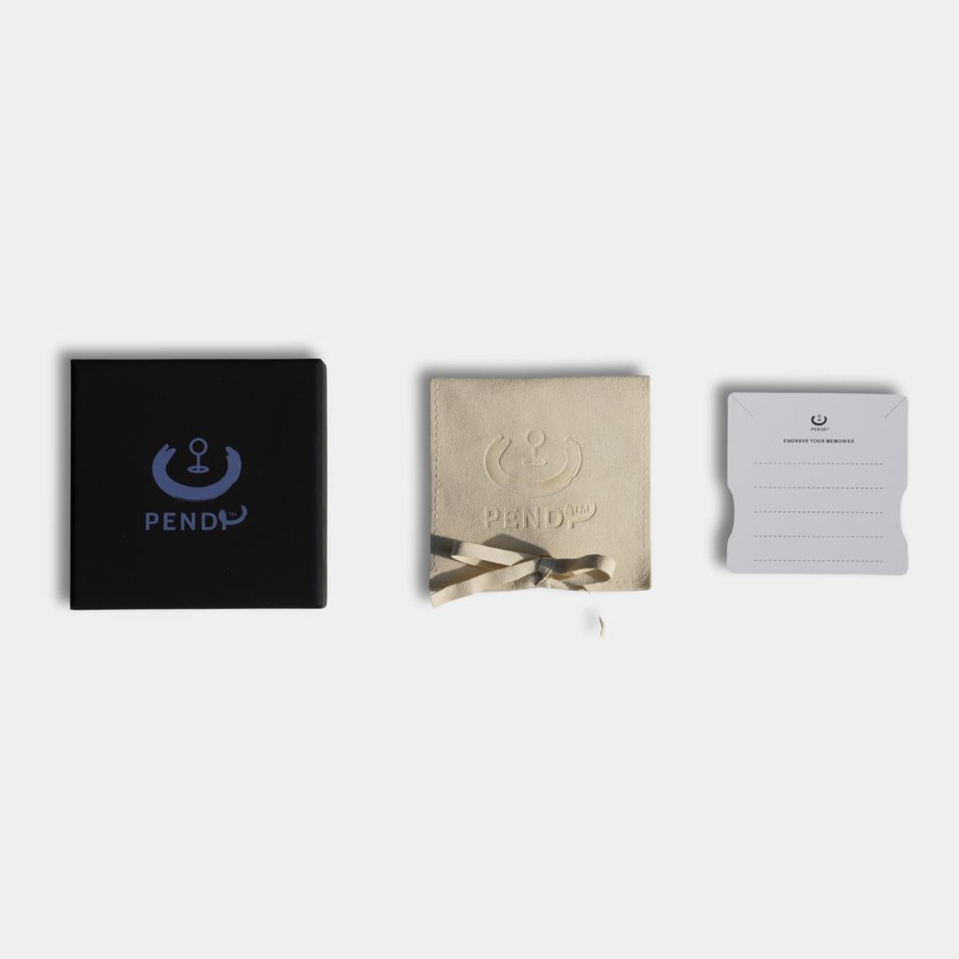 Personalisierte Halskette mit handgeschriebener Widmungsgravur