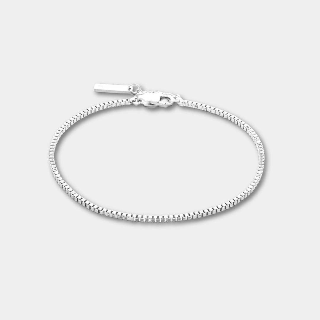 Minimales Unisex-Armband mit graviertem Etikett