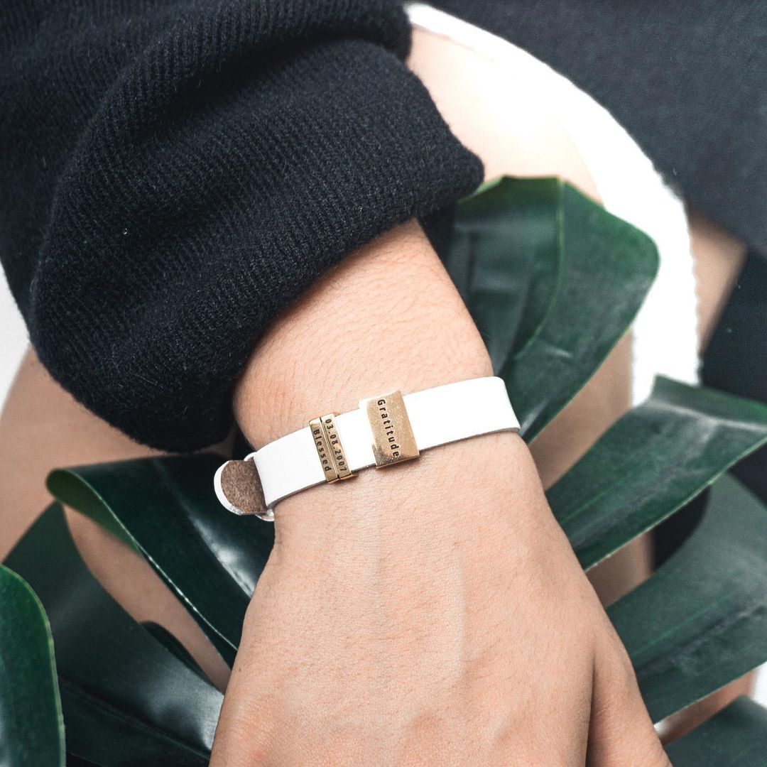 Kunstleder personalisierte Charms Armband