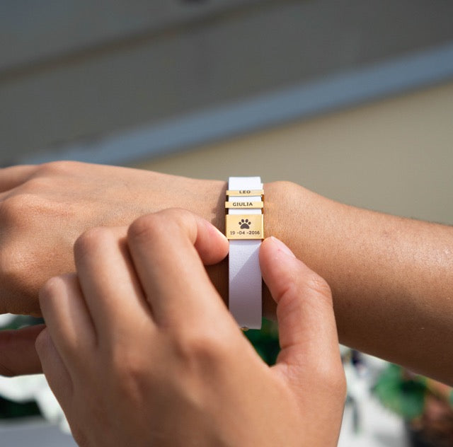 Kunstleder personalisierte Charms Armband