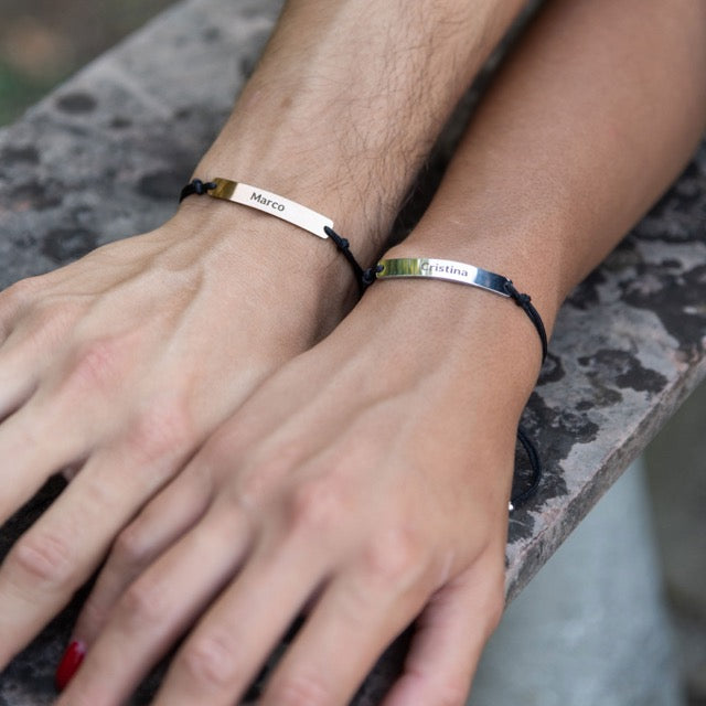 Bracelet lacé simple personnalisé