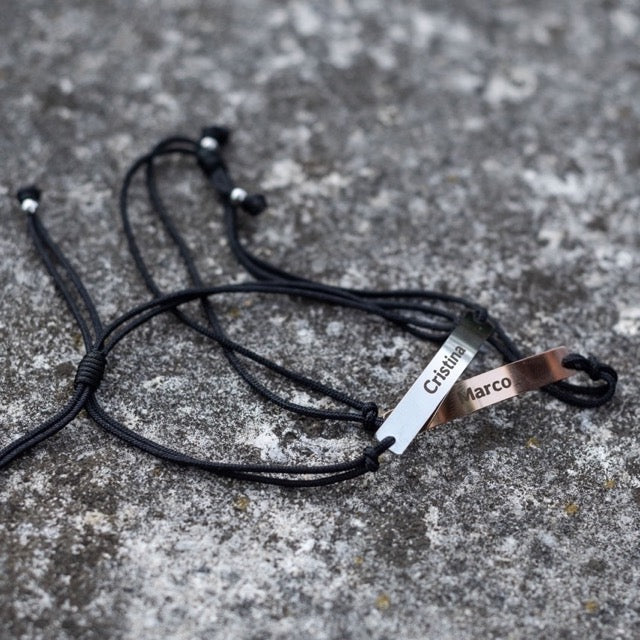 Bracelet lacé simple personnalisé