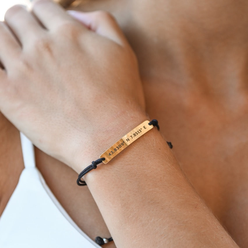 Bracelet lacé simple personnalisé