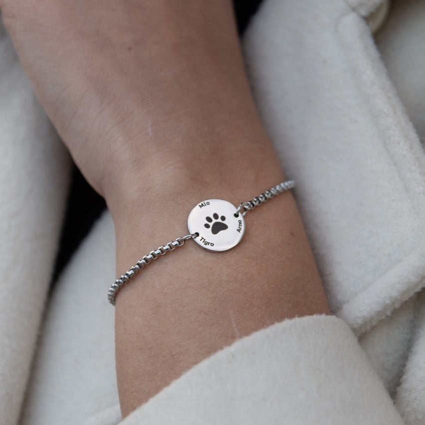 Bracciale Personalizzato con Medaglia Tonda