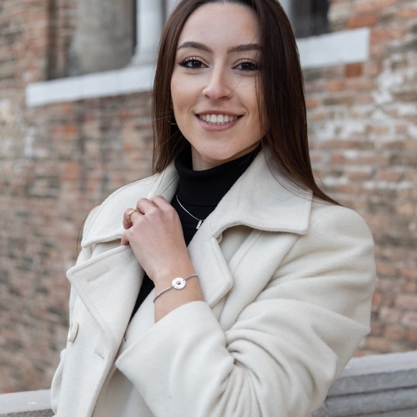 Bracciale Personalizzato con Medaglia Tonda