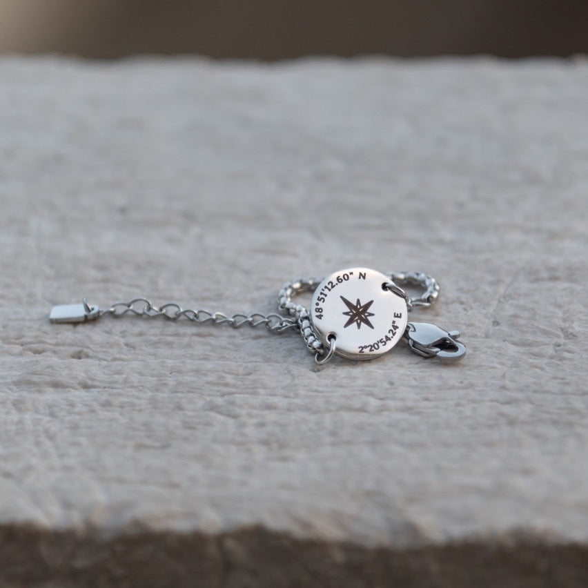 Bracciale Personalizzato con Medaglia Tonda